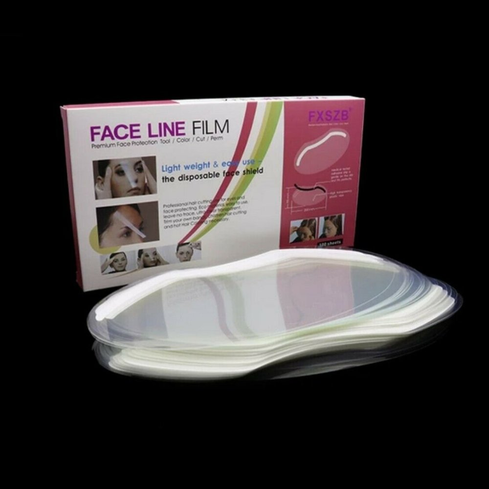 100 Count Disposable Face Line Film Sheets